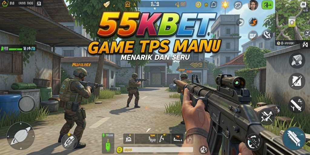 Tampilan gameplay TPS yang mendebarkan dari 55KBET.