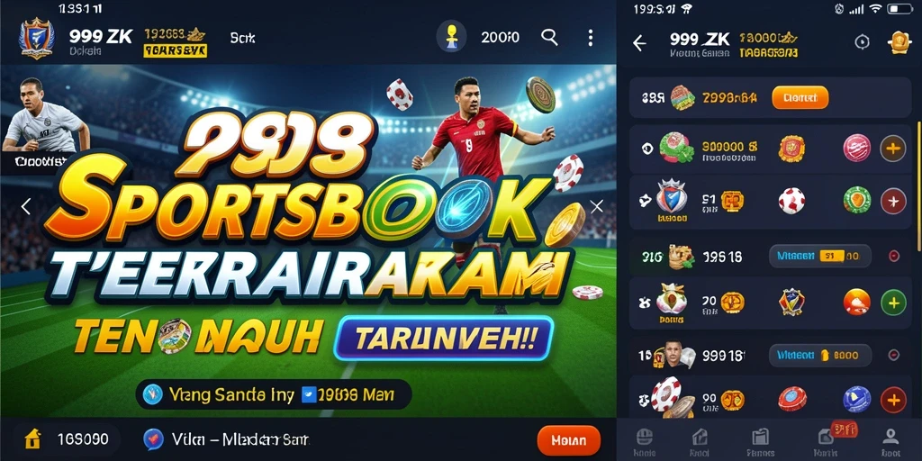 Tampilan gameplay Sportsbook 999ZK yang menarik dan interaktif.