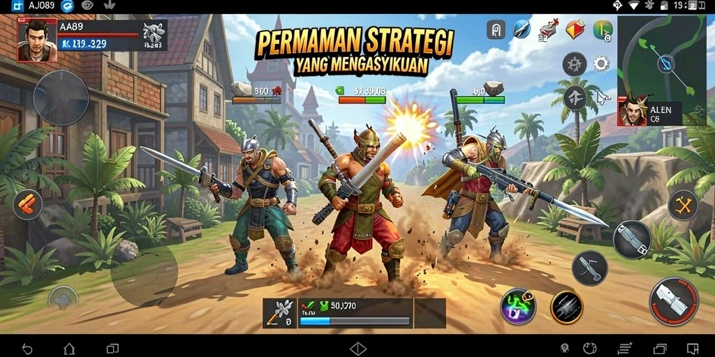 Tampilan gameplay AJO89 yang penuh strategi dan ketegangan.
