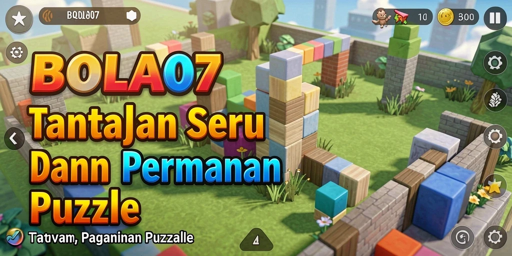Screenshot utama BOLA07 menampilkan gameplay puzzle yang seru dan menantang.