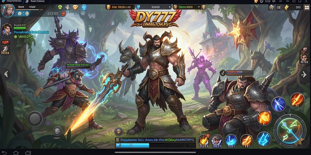 Tampilan gameplay DY777 yang menakjubkan dalam dunia MMORPG.