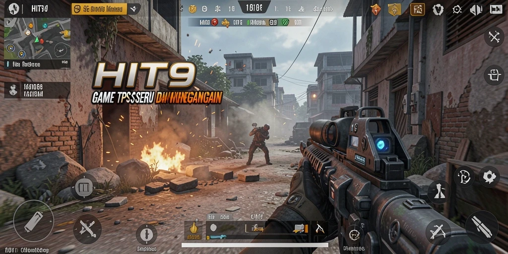 Gameplay seru HIT9 dengan aksi tembak menembak yang mendebarkan.