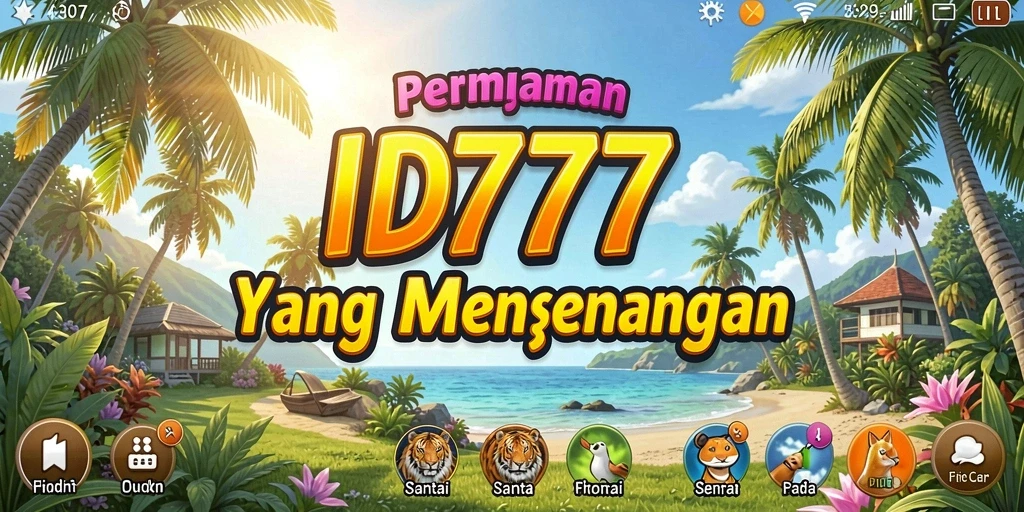 Screenshot ID777 menunjukkan gameplay penuh warna dan menyenangkan.