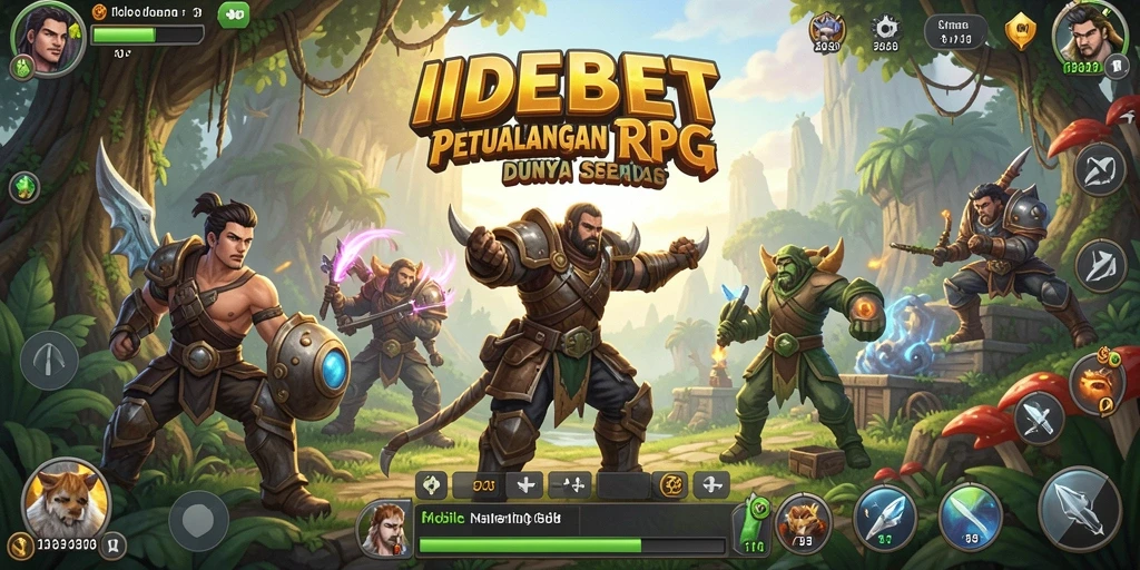 Gameplay seru IDEBET dengan grafis menawan dan strategi pertempuran mendebarkan.