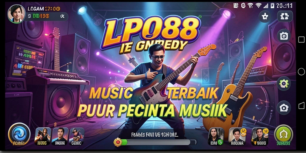 Tampilan gameplay utama LPO88 dengan musik yang menggugah semangat.
