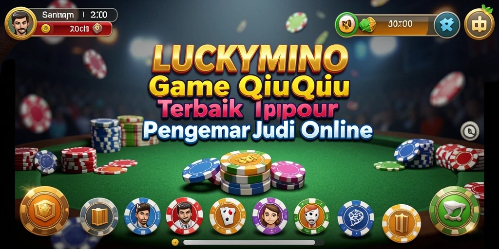 Tampilan screenshot LUCKYMINO dengan aksi permainan QiuQiu yang seru.