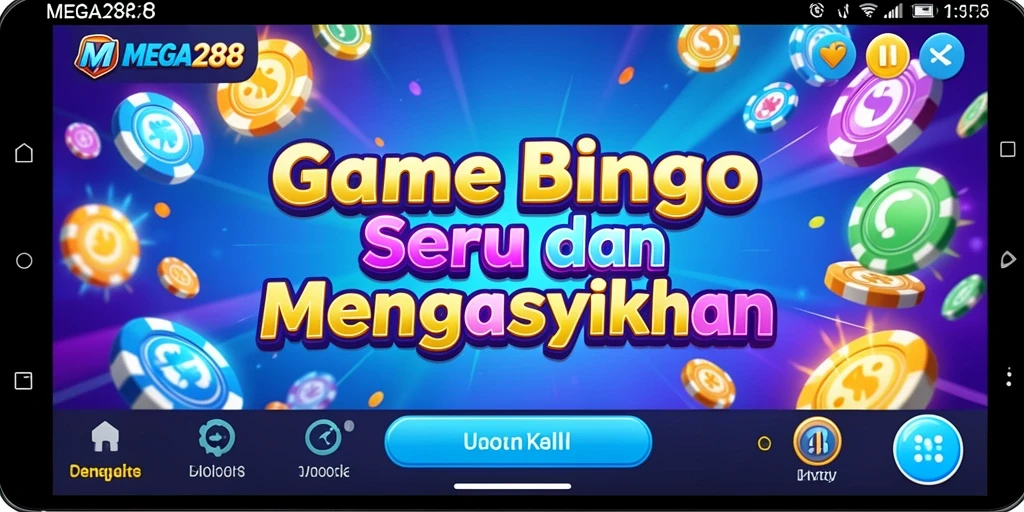Screenshot dari gameplay seru MEGA288 yang menampilkan permainan Bingo.