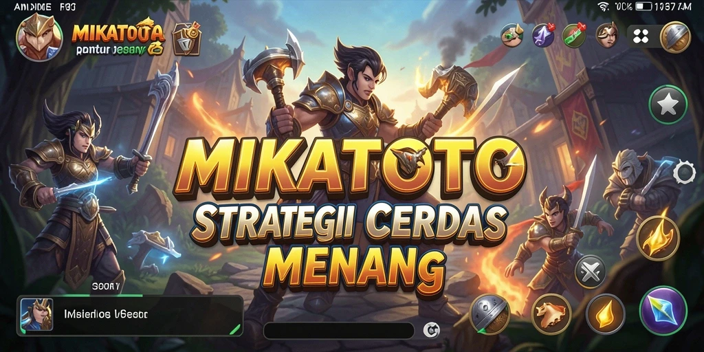 Tampilan gameplay MIKATOTO yang menampilkan strategi cerdas dalam pertempuran.