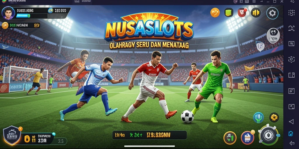 Gameplay seru NUSASLOTS yang memadukan slot dengan elemen olahraga.