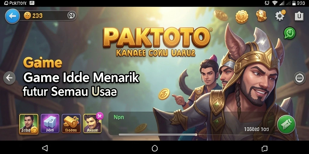 Tampilan gameplay PAKTOTO yang santai dan menghibur.