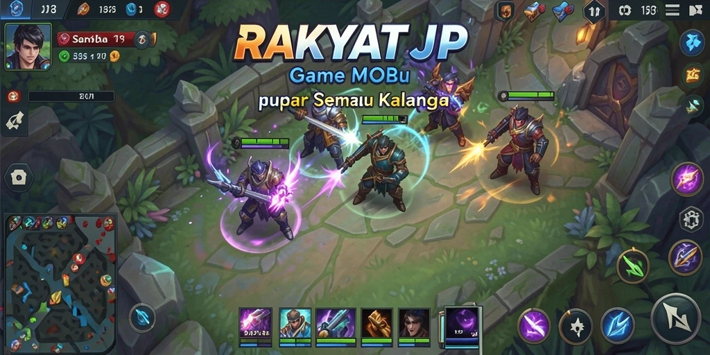 Tampilan gameplay RAKYATJP yang seru dan mendebarkan.