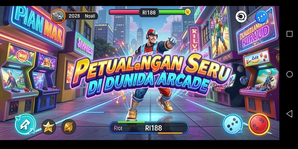 Tangkapan layar gameplay RI188 menampilkan aksi seru penuh rintangan.