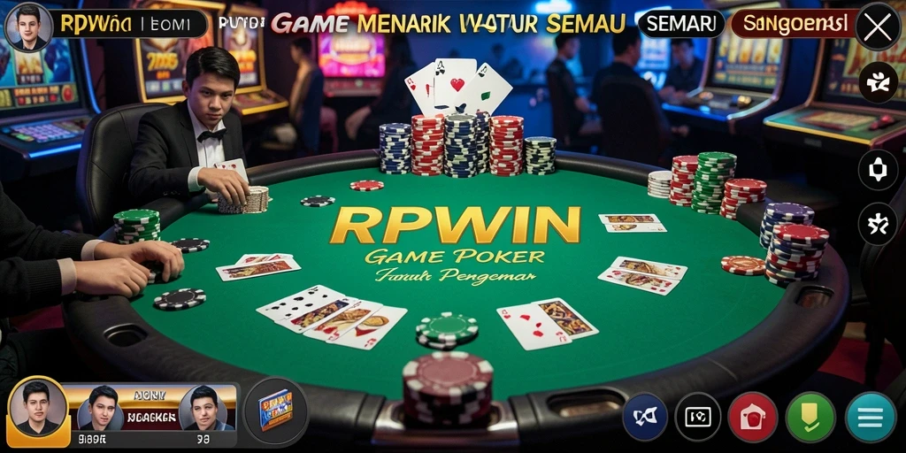 Gambaran gameplay Poker di RPWIN yang seru dan menantang.