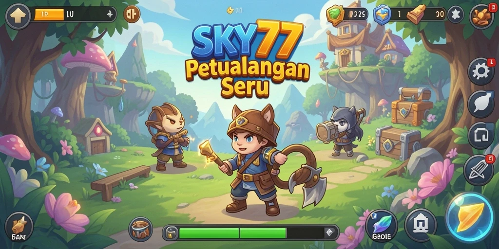 Screenshot gameplay SKY77 menunjukkan aksi seru dan grafis menawan.